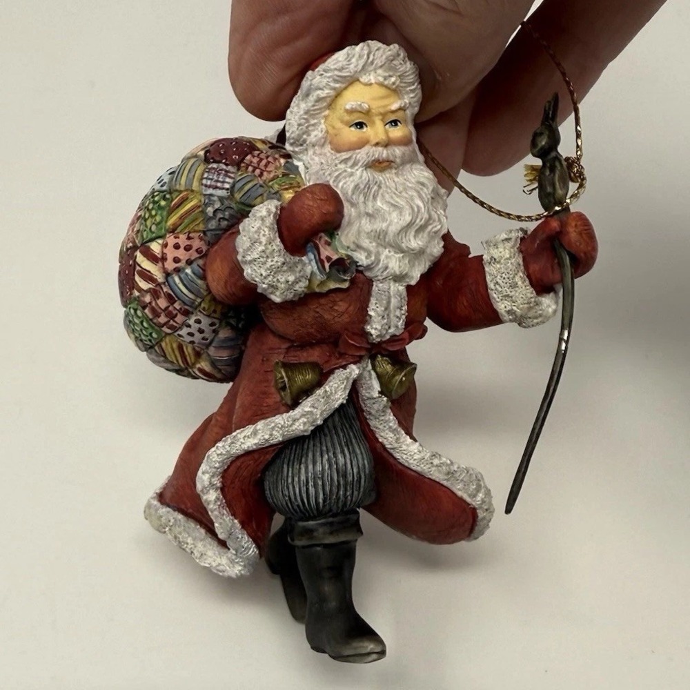 Lang & Wise "Santa's Journey" Christmas Ornament 4"H 1998